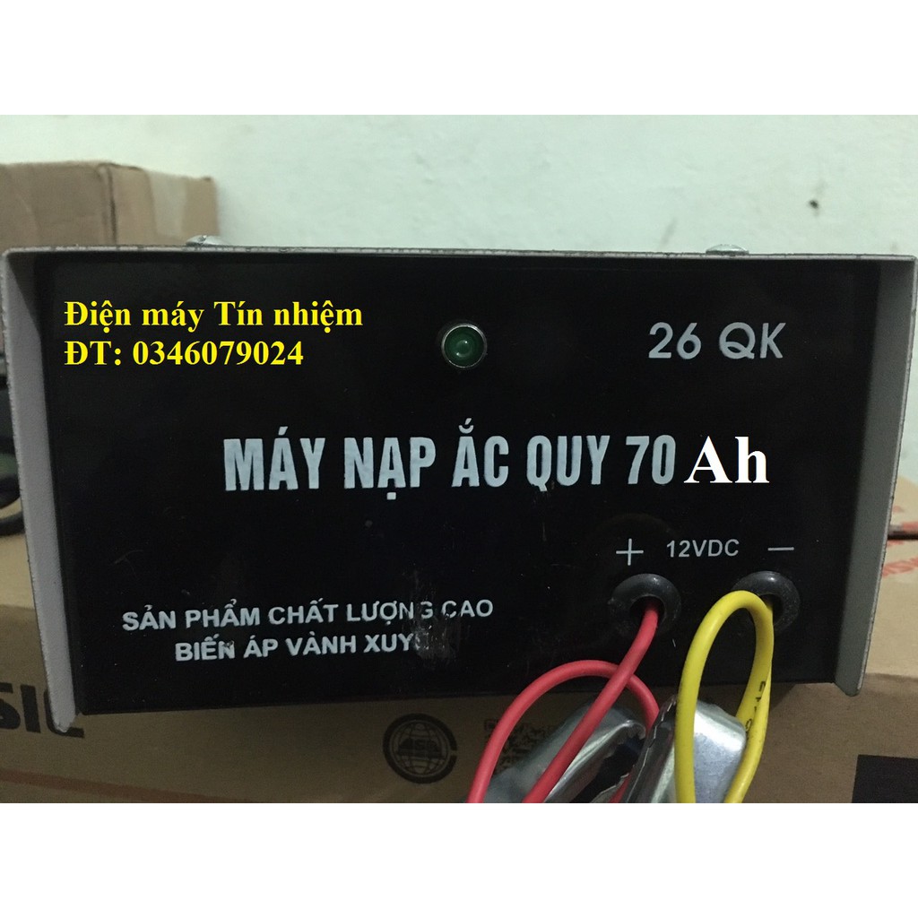 máy nạp ac quy 70Ah hàng Việt Nam chất lượng cao