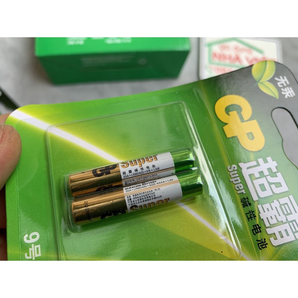 Bộ 2 pin GP AAAA LR8D425 25A Alkaline 1.5V dùng cho bút vẽ máy tính bảng