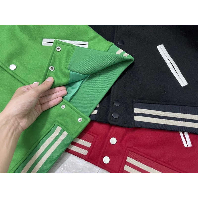 Áo khoác Teddy nách da cao cấp