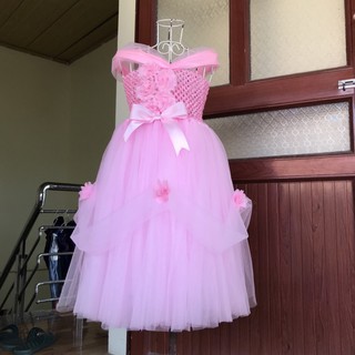 Đầm công chúa BELLE hồng phấn cho bé