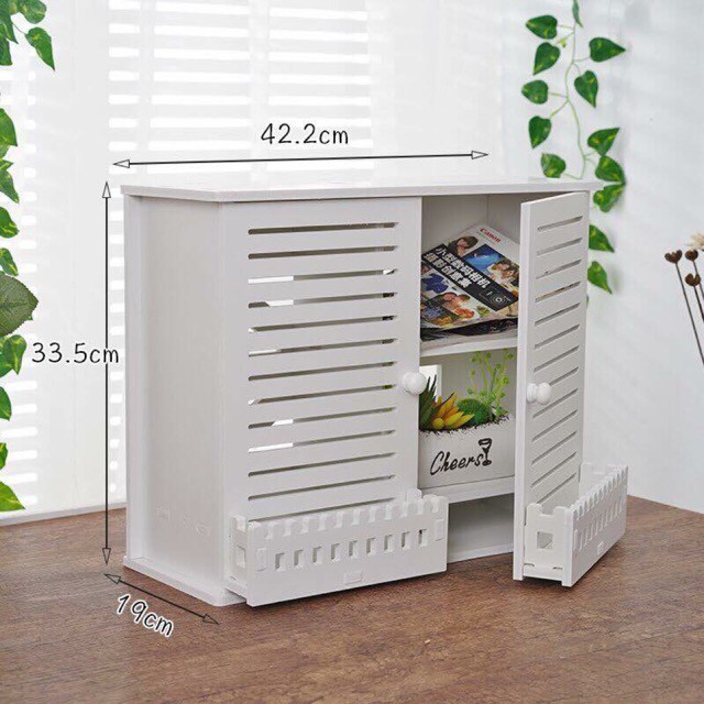Kệ tủ nhựa gỗ treo tường