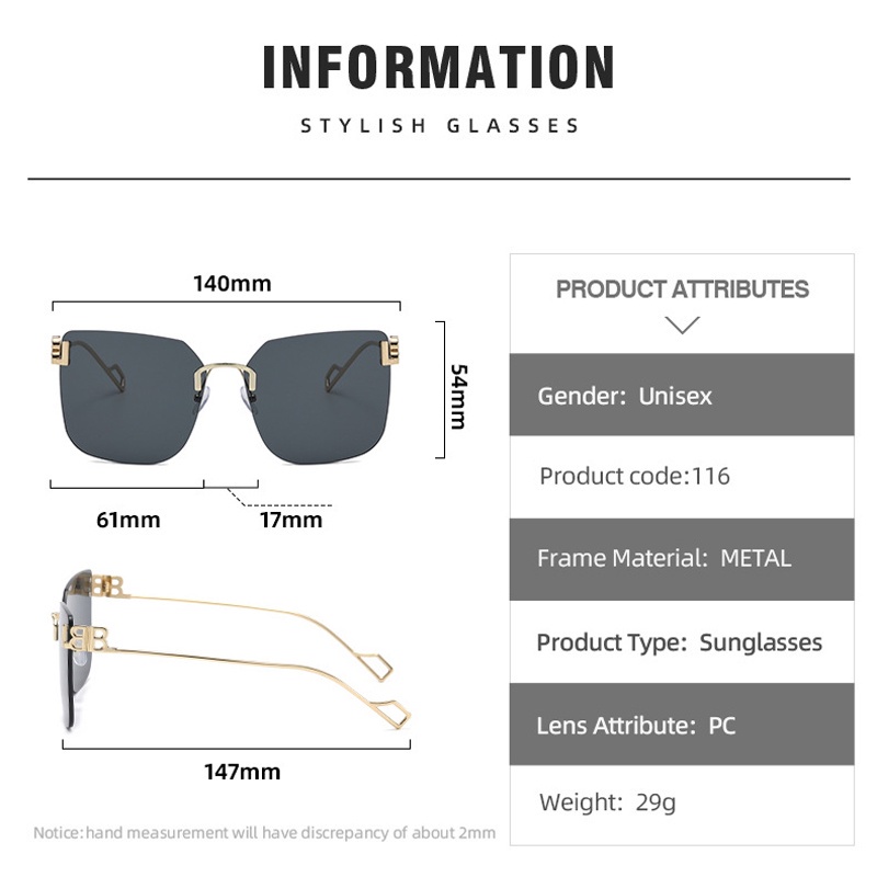 Kính Mát Gọng Vuông Phong Cách Vintage Hàn Quốc Cho Nam Nữ