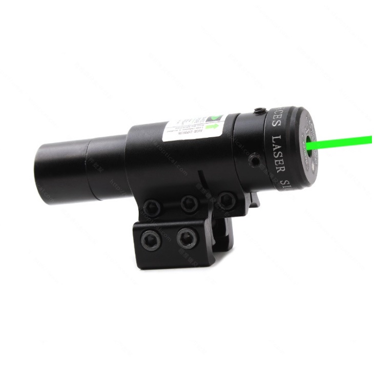 Đèn Laze Tia XANH dùng Pin Sạc Nhiều Lần 14250 - Đèn cao cấp chỉnh được tâm tia Laser -----