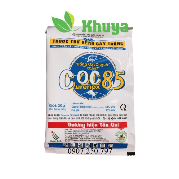 Chế phẩm trừ nấm bệnh COC85 gói 20gr