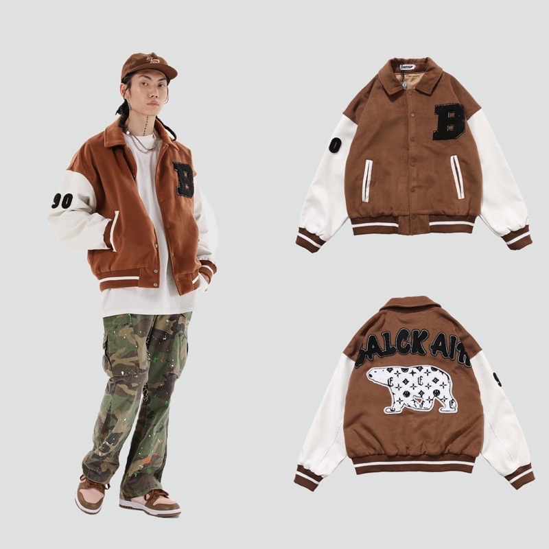 Áo khoác bóng chày Bear Varsity Jacket