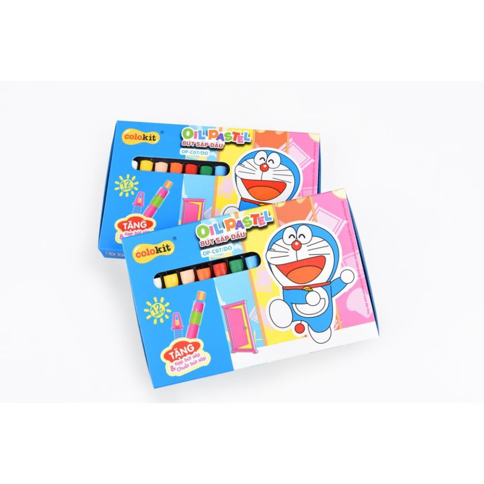 Sáp dầu 12/18/24 màu Doremon Thiên Long OP C07/C08/C09