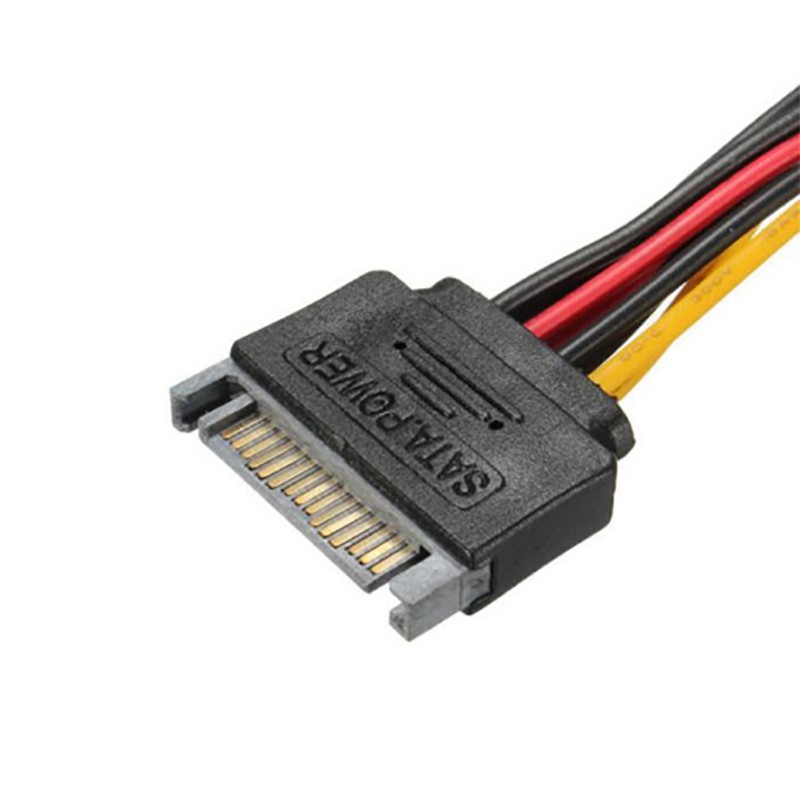 Cáp chia nguồn SATA ra 2 Molex IDE 4PIN cho HDD/DVD 20Cm-C13