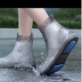 Bao bọc giày đi mưa Silicon cổ cao siêu bền đế chống trượt