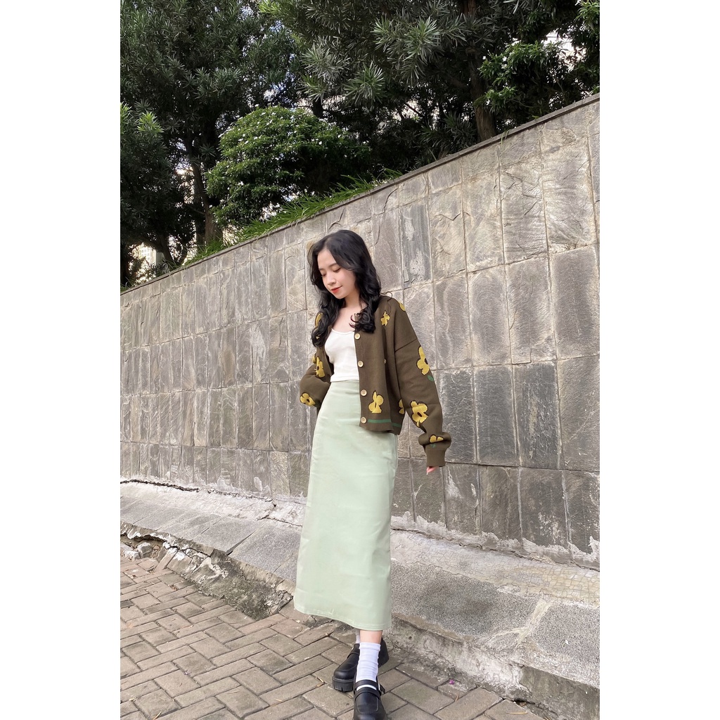 Áo len cardigan thêu hoa AINE CARDIGAN | BigBuy360 - bigbuy360.vn