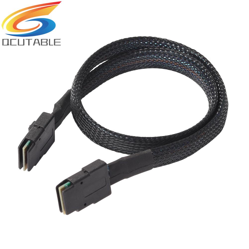 Cáp Chuyển Đổi Dữ Liệu Ổ Cứng SAS SFF 8087 Sang SFF 8087 Dài 50Cm Màu Đen