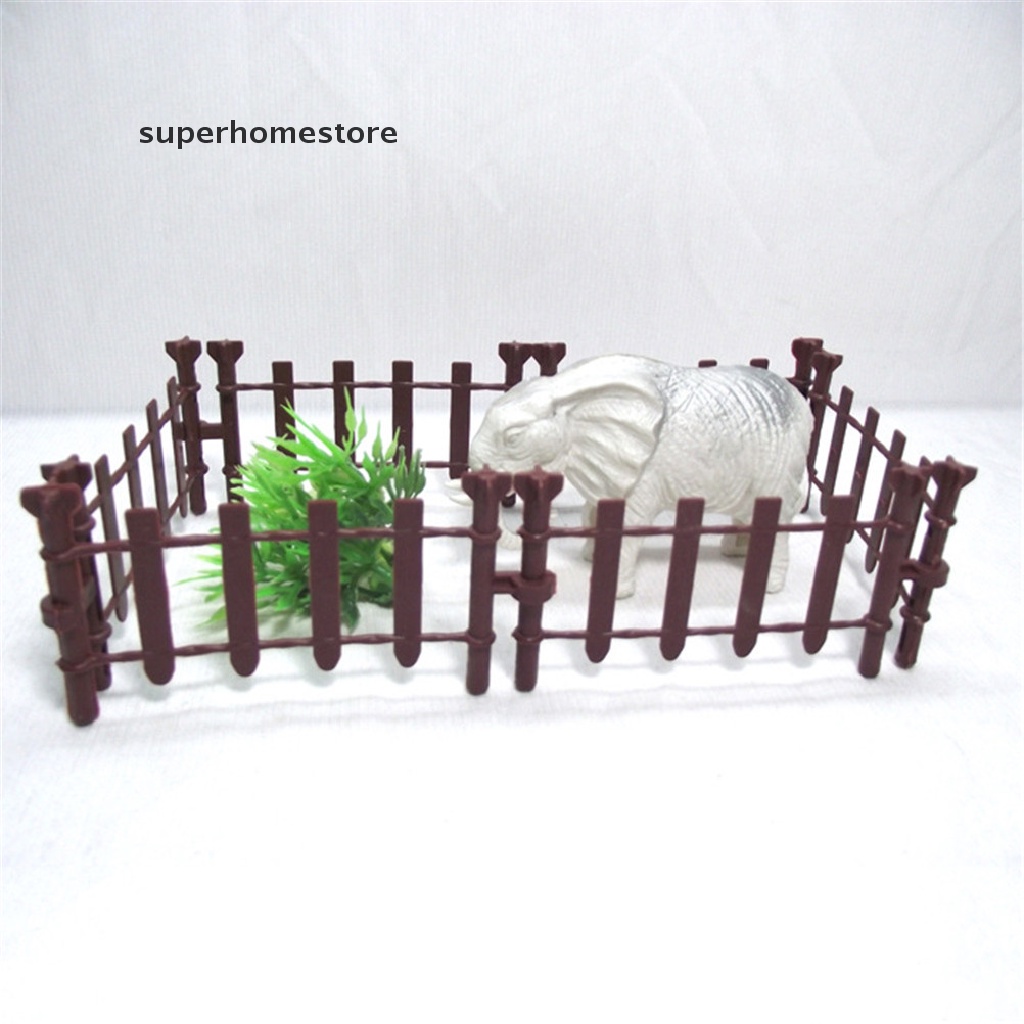 Set 10 Hàng Rào Động Vật Nông Trại Đồ Chơi Mô Phỏng Hàng Rào Quân Đội Cho Trẻ Em