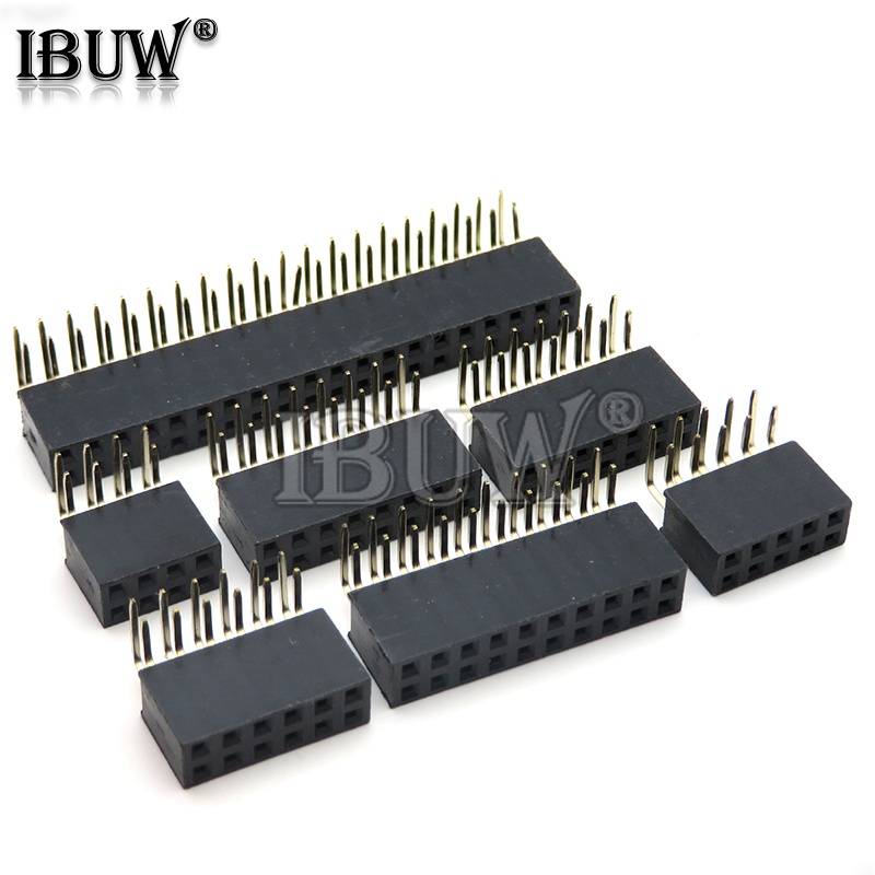 Bộ 10 Đầu Nối PCB 2~40P 2.54mm 2* 4 6 10 20 40 Pin
