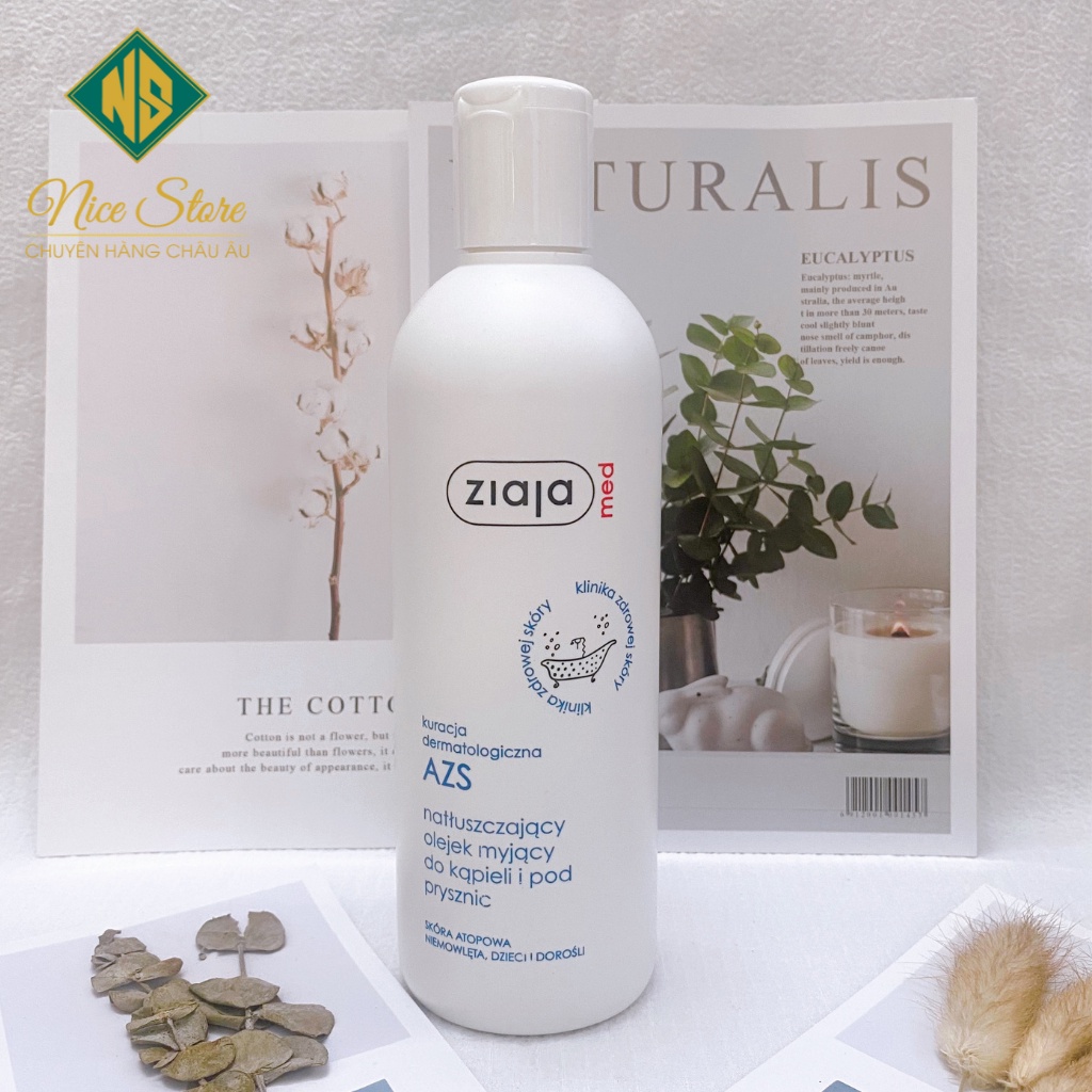 Dầu tắm dưỡng ẩm dịu nhẹ Ziaja Med Atopy AZS | BigBuy360 - bigbuy360.vn