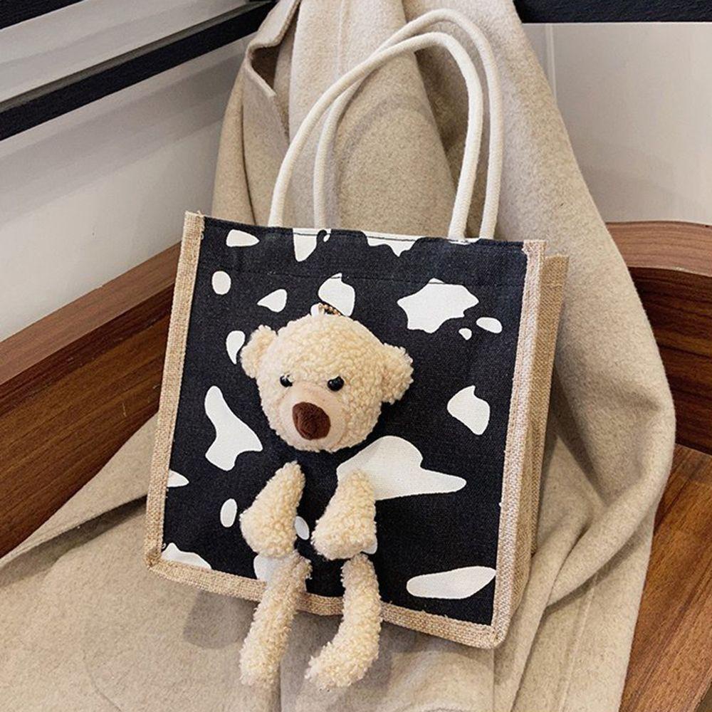 Túi Xách Canvas Họa Tiết Hoạt Hình Dễ Thương