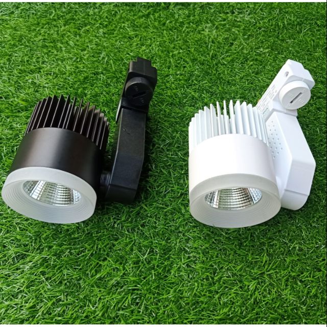 Đèn Led rọi thanh ray, đèn chiếu điểm, đèn pha ray COB 15W Trắng/Vàng