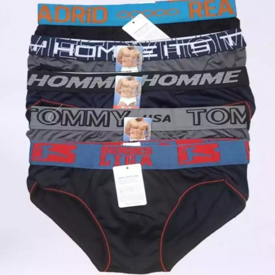 Combo 5 quần sịp nam lưng thun co giãn [Hình thật]