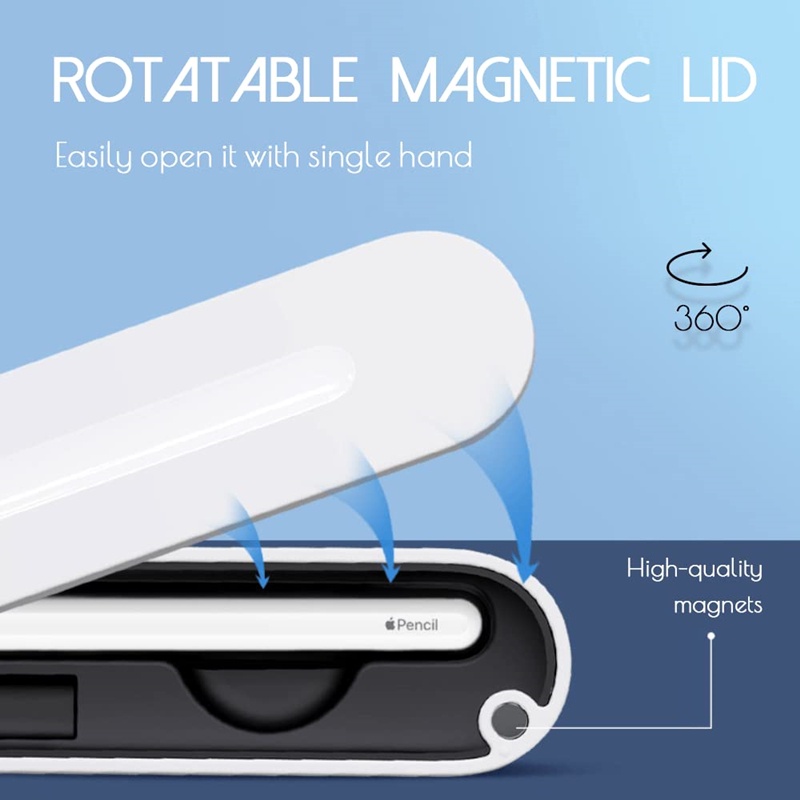 Hộp đựng bút cảm ứng DLLENCASE A253 kiểu nắp xoay thích hợp cho iPad Pencil 2nd Generation và 1st Generation