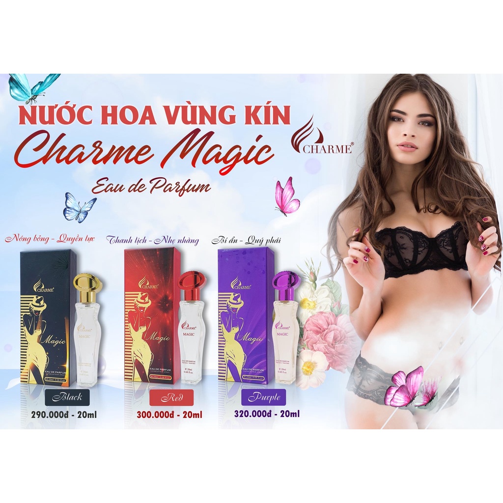 Nước hoa vùng nhỏ Magic - Đỏ, Đen, Tím