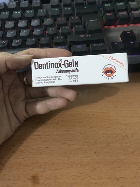 Gel bôi giảm đau nướu khi bé mọc răng Dentinox 10gr - Đức