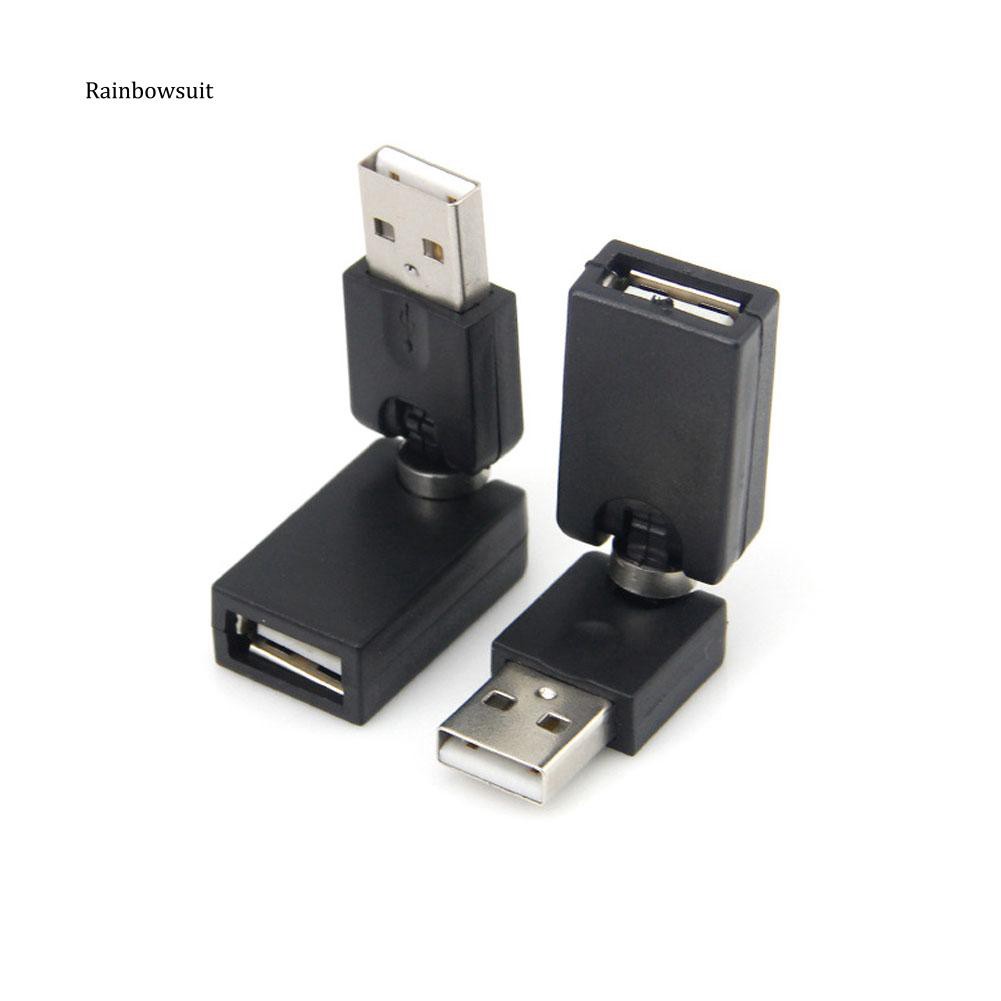 Dây cáp chuyển đổi dữ liệu USB 2.0 xoay 360 độ từ Male sang Female