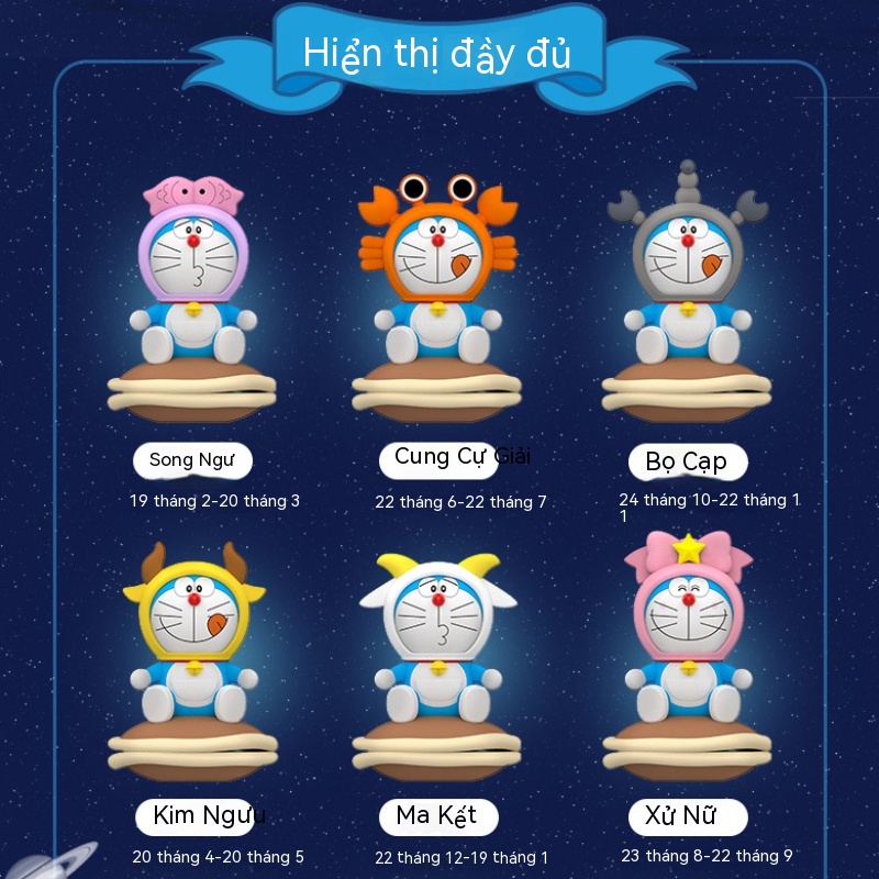 Phụ Kiện Khuếch Tán Nước Hoa Hình Doraemon 12 Cung Hoàng Đạo Sáng Tạo Trang Trí Xe Hơi