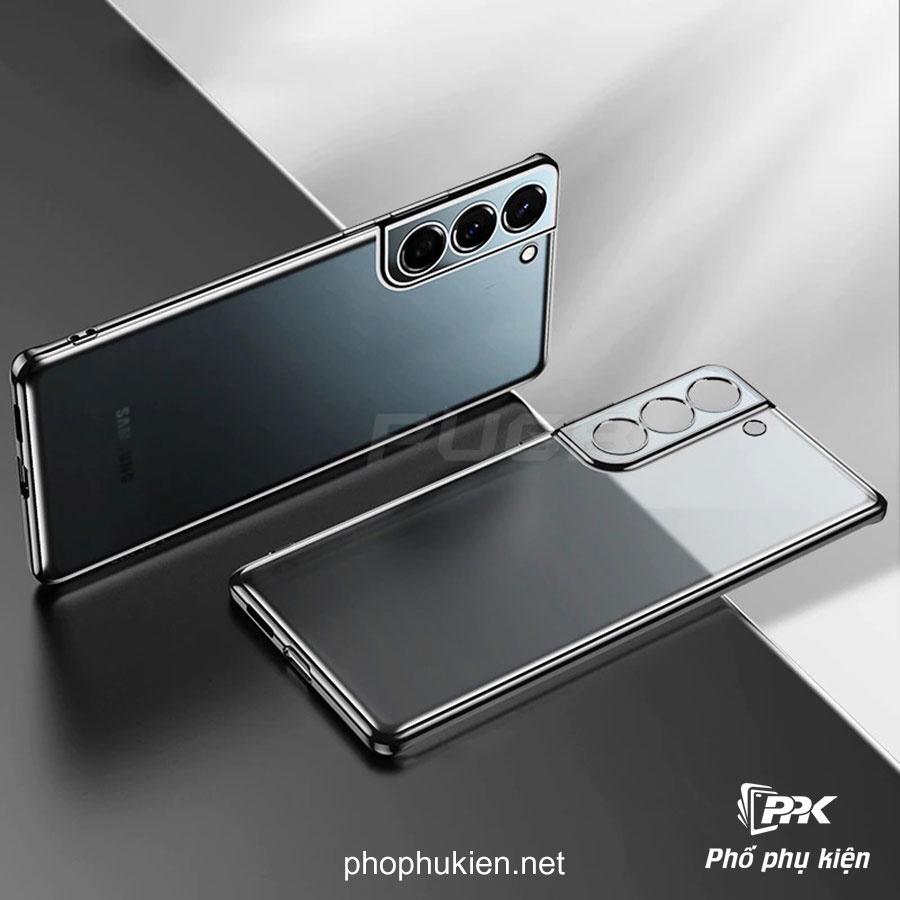 Ốp lưng Samsung S22 Plus Cao Cấp dẻo trong chống bẩn viền màu tạo điểm nhấn sang trọng, giữ được thiết kế nguyên bản