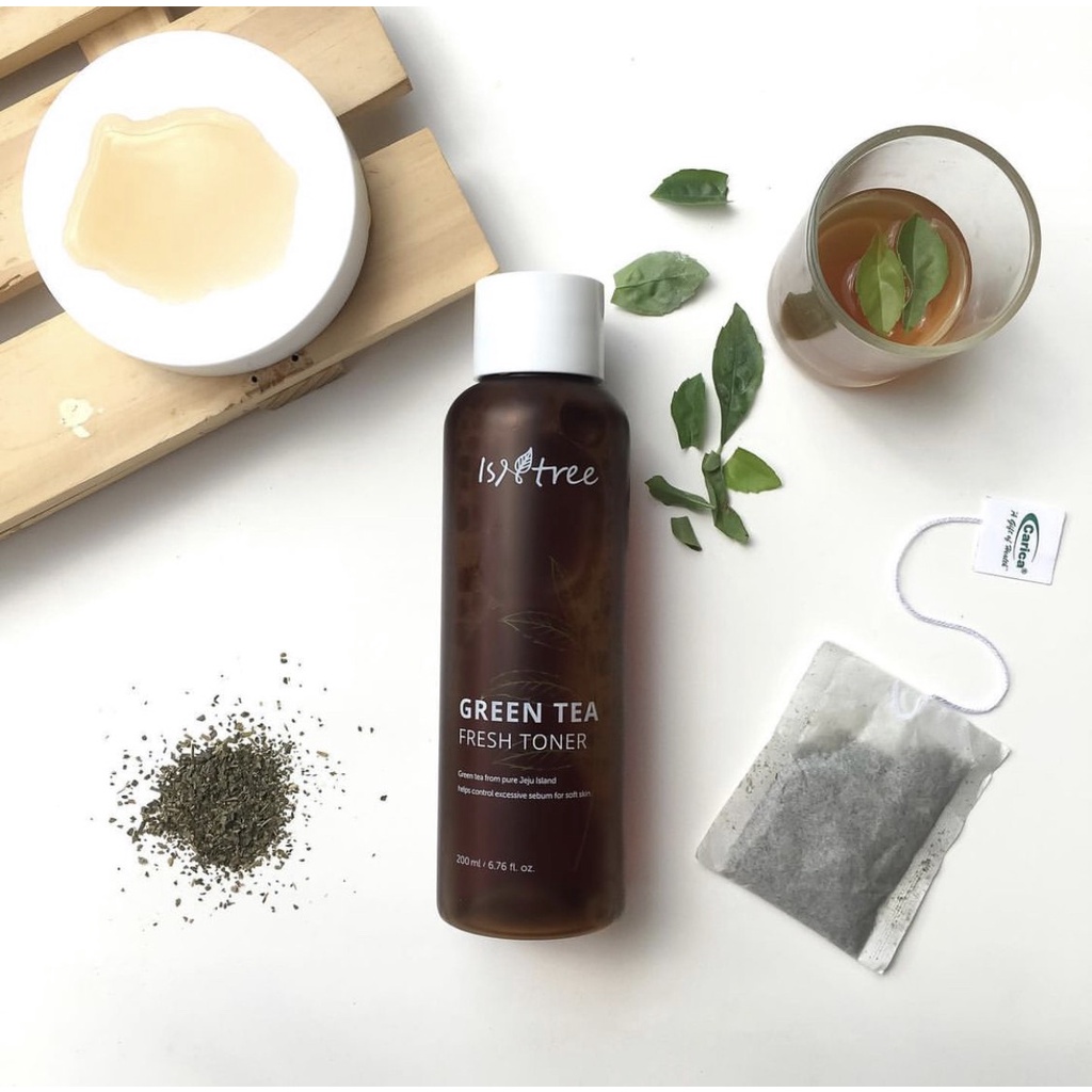 Nước hoa hồng Toner Trà Xanh ISNTREE Green Tea Fresh Toner Thanh Lọc Da - Chống Lão Hóa 200ml