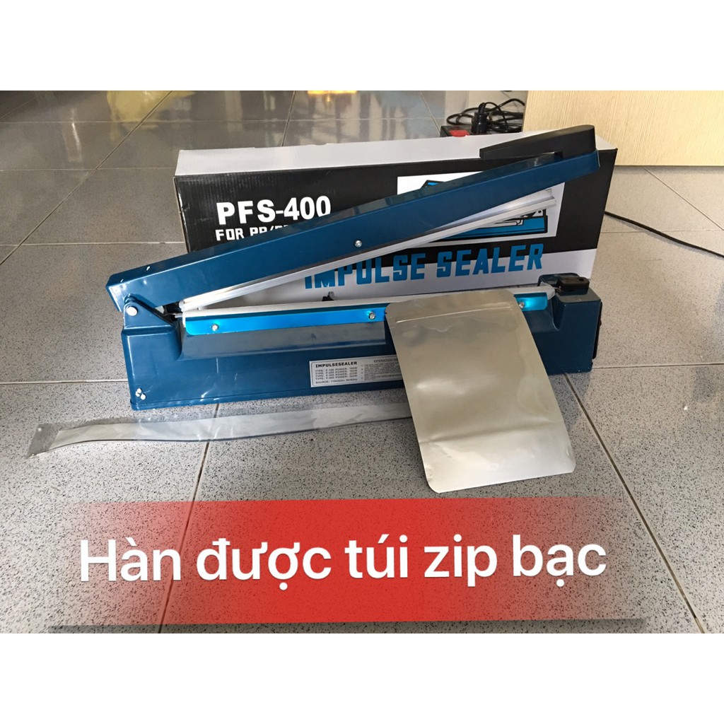 [HÀN ĐƯỢC TÚI ZIP BẠC] TẶNG 1 bộ dây nhiệt, Máy HÀN BAO bì nilong dập tay 30cm , Máy cắt màng co pvc, Máy ép túi