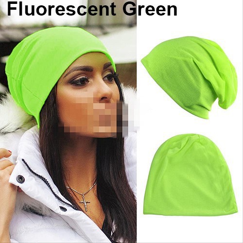 Mũ len trùm đầu giữ ấm mùa đông màu trơn oversize để trượt tuyết