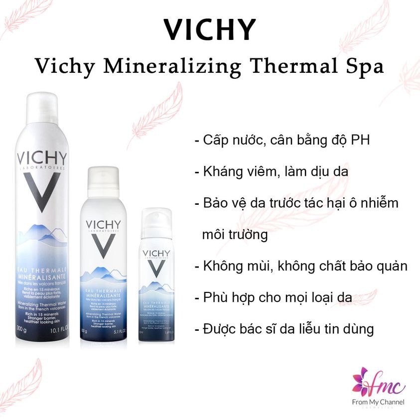 Xịt khoáng Vichy Mineralizing Thermal Water | BigBuy360 - bigbuy360.vn