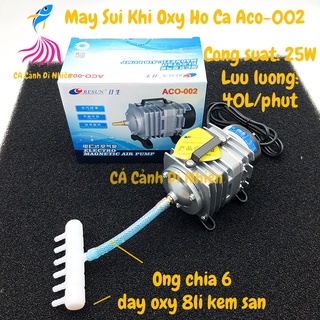 Máy sục sủi thổi khí oxy hồ cá cảnh Resun ACO-002 - Máy Oxy bể cá 25W