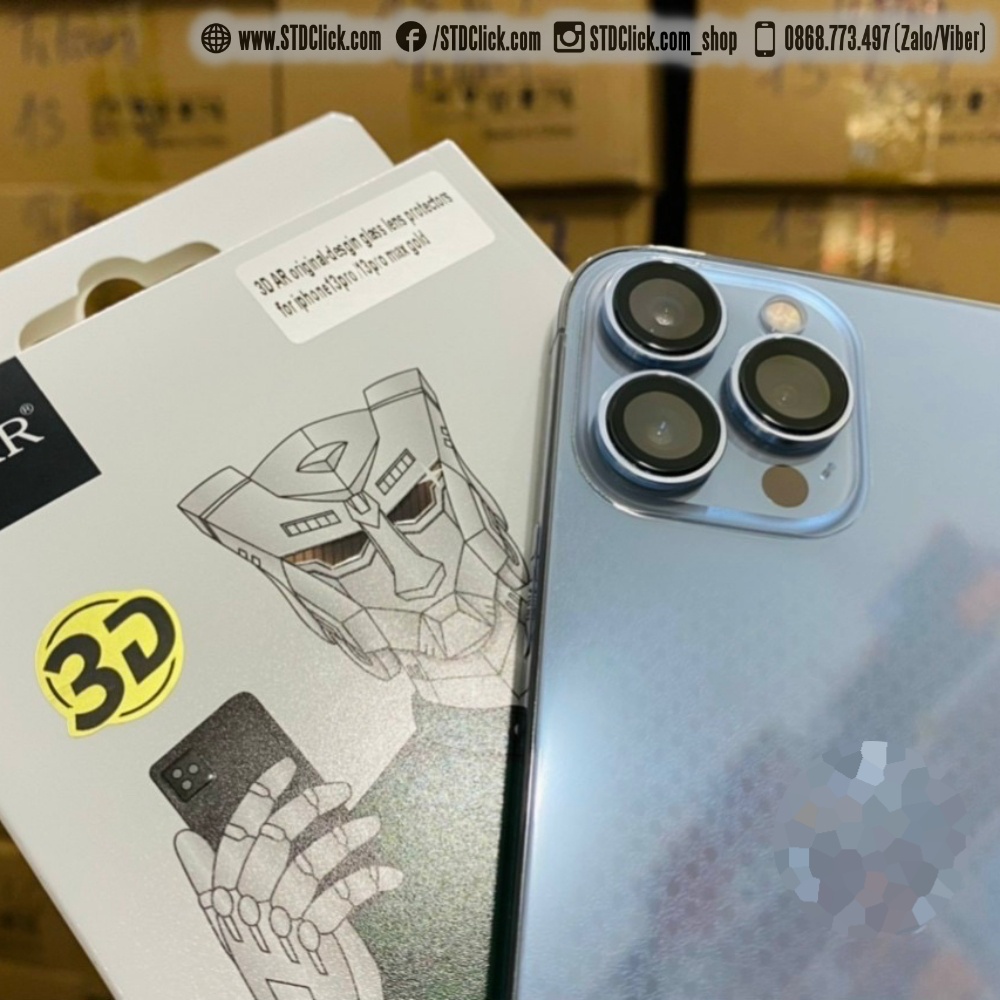 KÍNH CAMERA IPHONE 13 PRO MAX - 13 PRO - 13 - 13 MINI URR AUTOBOT 3D AR SIÊU MỎNG CHÍNH HÃNG HÀNG CHUẨN