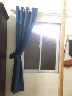 Rèm VẢI rộng 1m cao 1m6 đã làm khoen lỗ sẵn, hàng cản nắng.