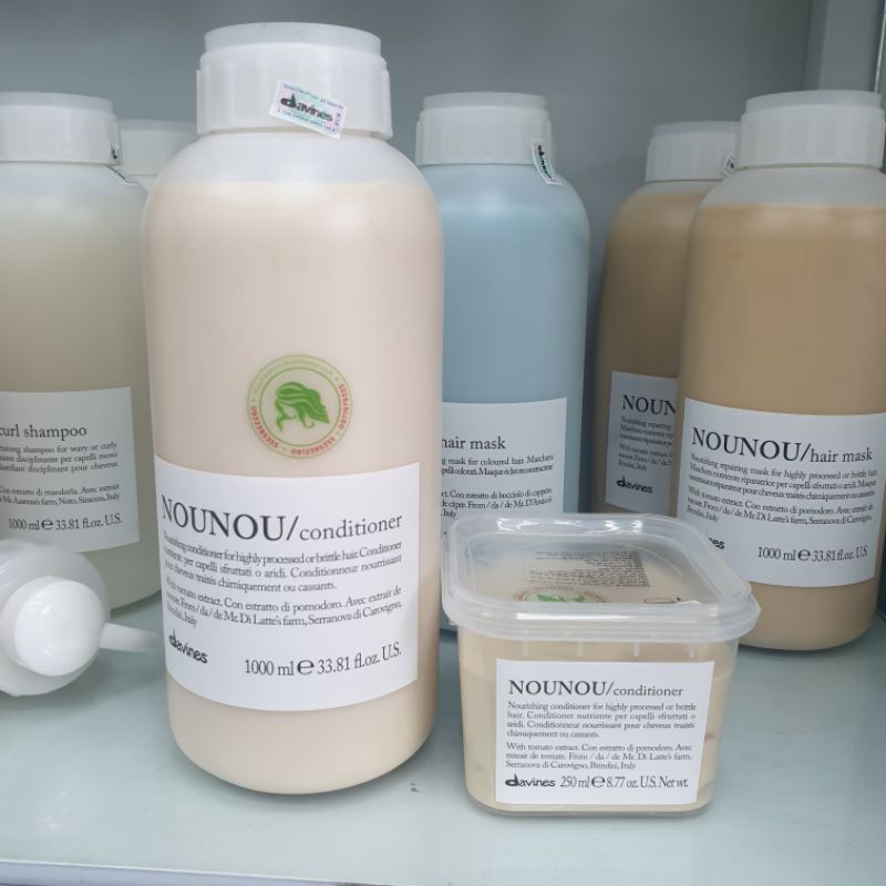 DẦU XẢ DAVINES NOUNOU PHỤC HỒI TÓC UỐN NHUỘM 250ml - 1000ml