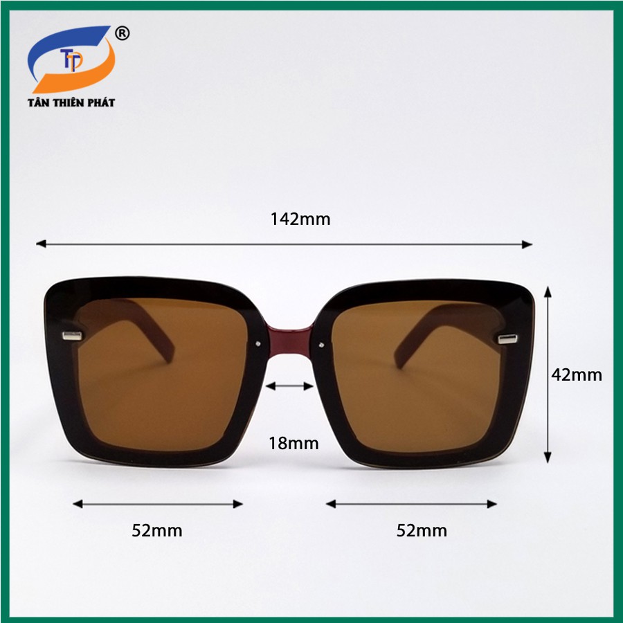 Mắt kính nữ thời trang cao cấp 9906. Gọng to bản ôm mặt, tròng Polarized chống nắng và tia UV