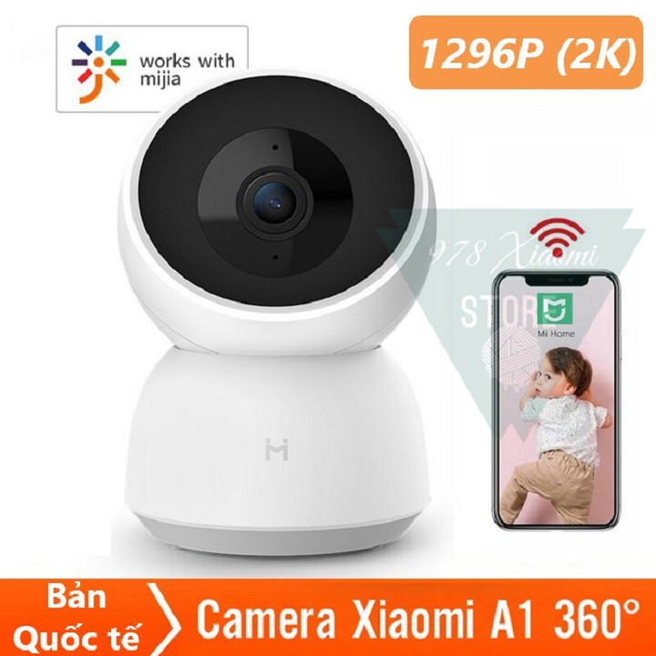 [QUỐC TẾ] Camera IP Xiaomi IMILAB A1 360 độ 2K - Camera giám sát 360 độ Xiaomi IMILAB A1 2K