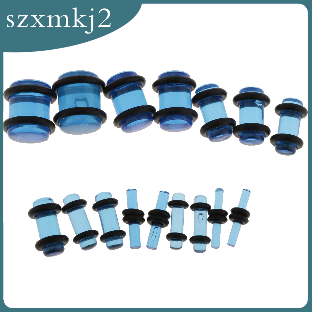 Bộ 36 Dụng Cụ Nong Tai Bằng Cao Su Màu Trắng Kèm Vòng Cao Su szxmkj2