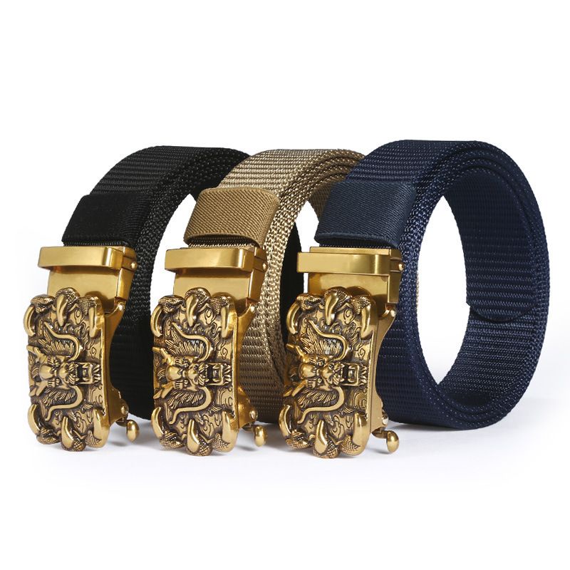 Thắt lưng nam vải bố Army camo phong cách cool ngầu