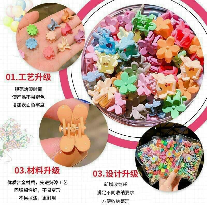 hộp kẹp tóc 50 chi tiết cho bé