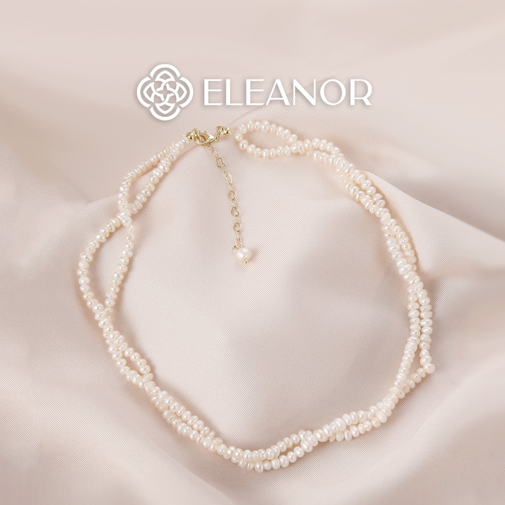 Dây Chuyền Nữ Eleanor Ngọc Trai Nhân Tạo Đúp Viền Sang Chảnh SP003145