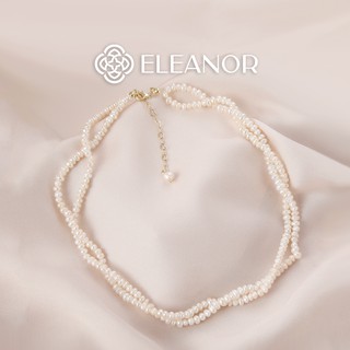 Dây chuyền nữ eleanor ngọc trai nhân tạo đúp viền sang chảnh sp003145