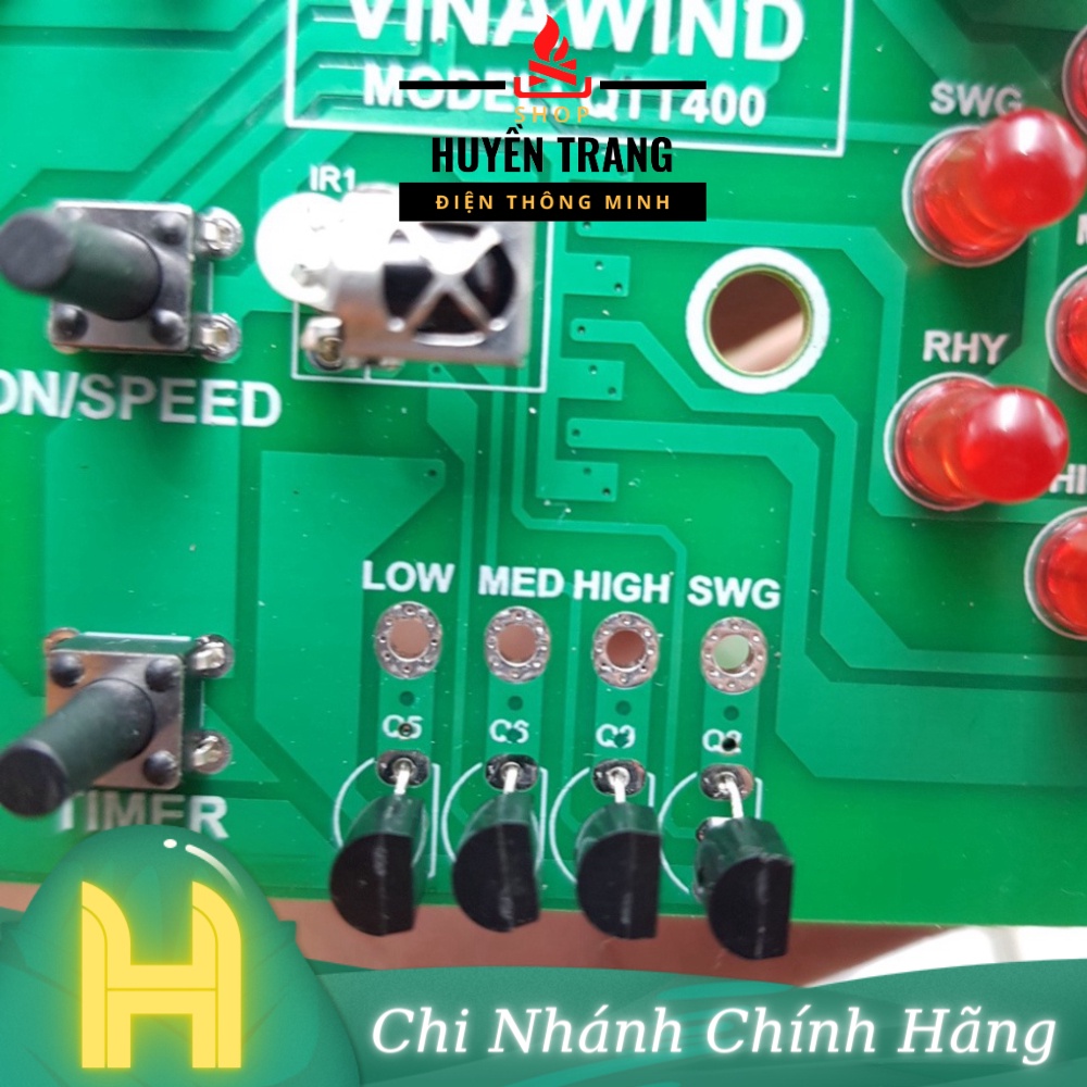 Bo mạch quạt điện cơ QTT400Bộ mạch quạt treo tường Vinawind QTT 400 điện cơ tương thích