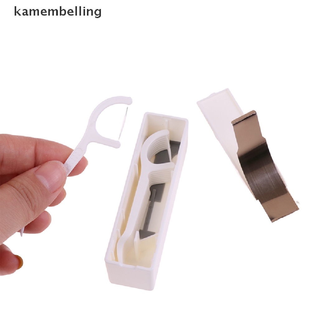 Hộp Đựng Chỉ Tự Động + 10 Que Tăm Xỉa Răng Tiện Dụng