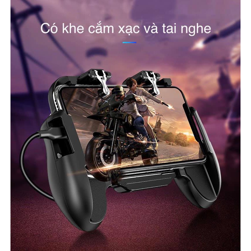 Tay cầm chơi PUBG H5 tản nhiệt cho điện thoại. (Không PIN)