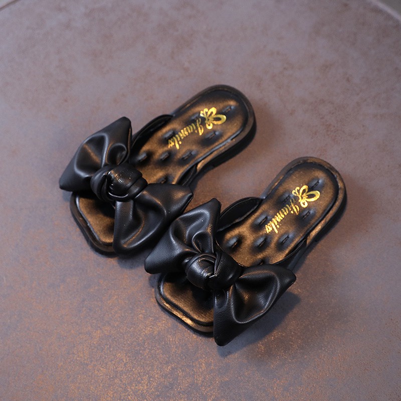 Giày dép mũi vuông quai nơ cho bé gái G829