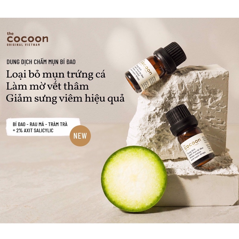 Dung Dịch Chấm Mụn Bí Đao Cocoon Sạch Mụn &amp; Ngăn Ngừa Mụn 5ml