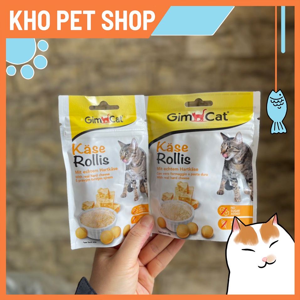 Gimcat Kase Rollis - viên dinh dưỡng vị cheese 40g