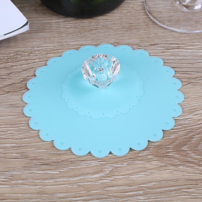❀★ 1 Nắp Cốc Cà Phê Kim Cương Chống Bụi Silicone