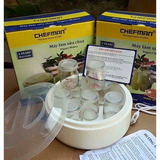 Máy làn sữa chua Chefman(16 cốc nhựa or 8 cốc thủy tinh)
