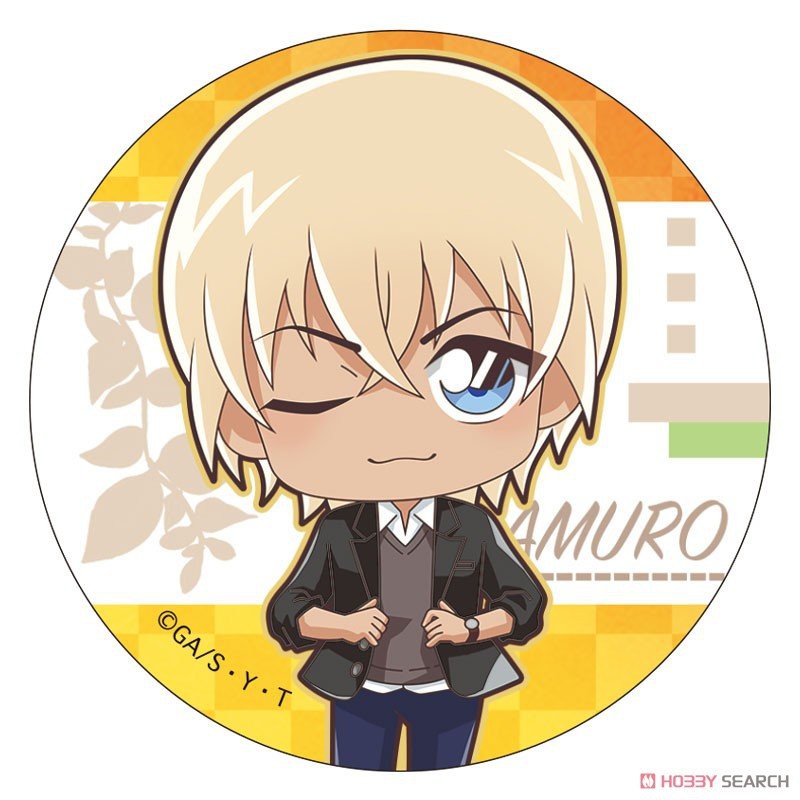 Huy hiệu IN HÌNH Detective Conan Thám tử lừng danh anime chibi dễ thương tiện lợi